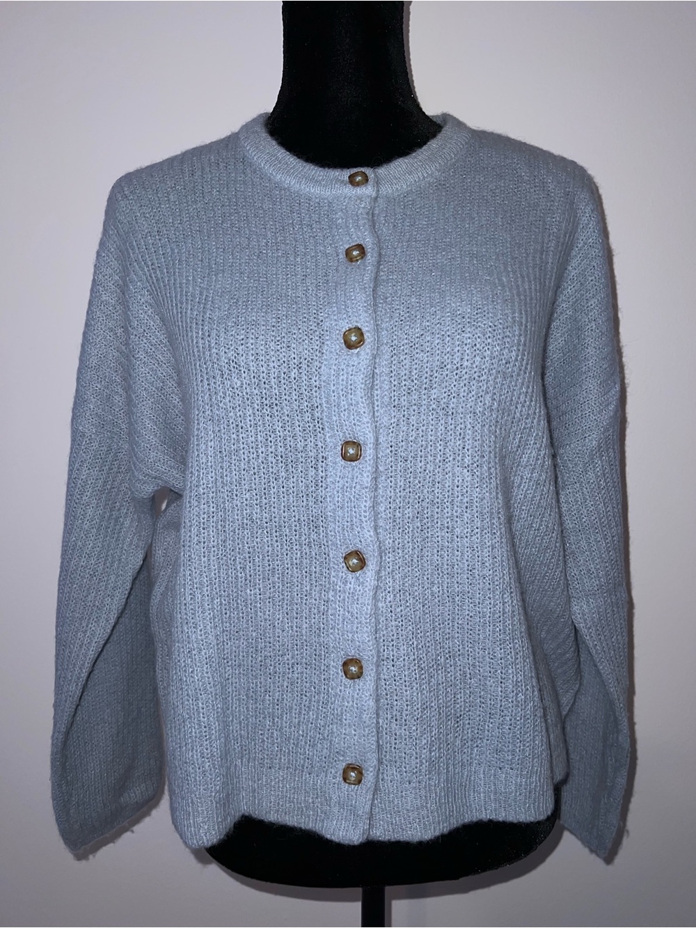 Madewell  Light Blue Women's Button-Up Knit Sweater Cardigan